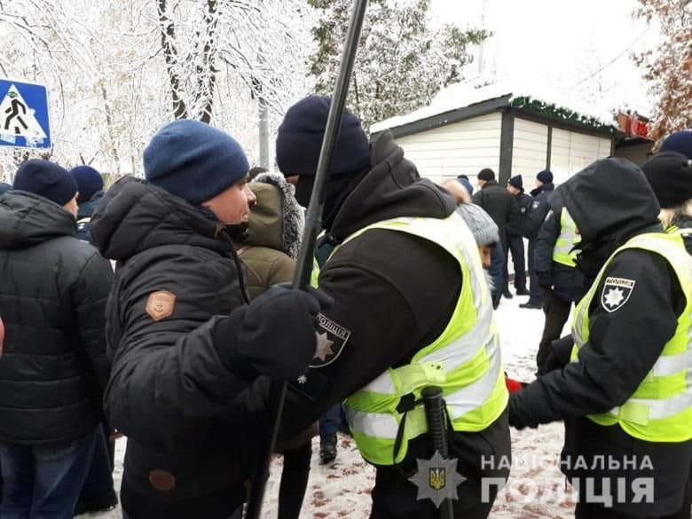 охрана центра Киева
