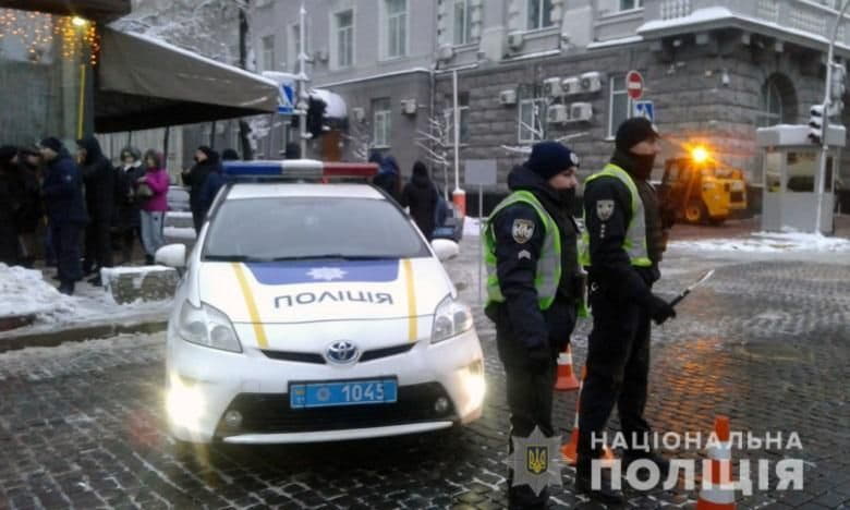 охрана центра Киева